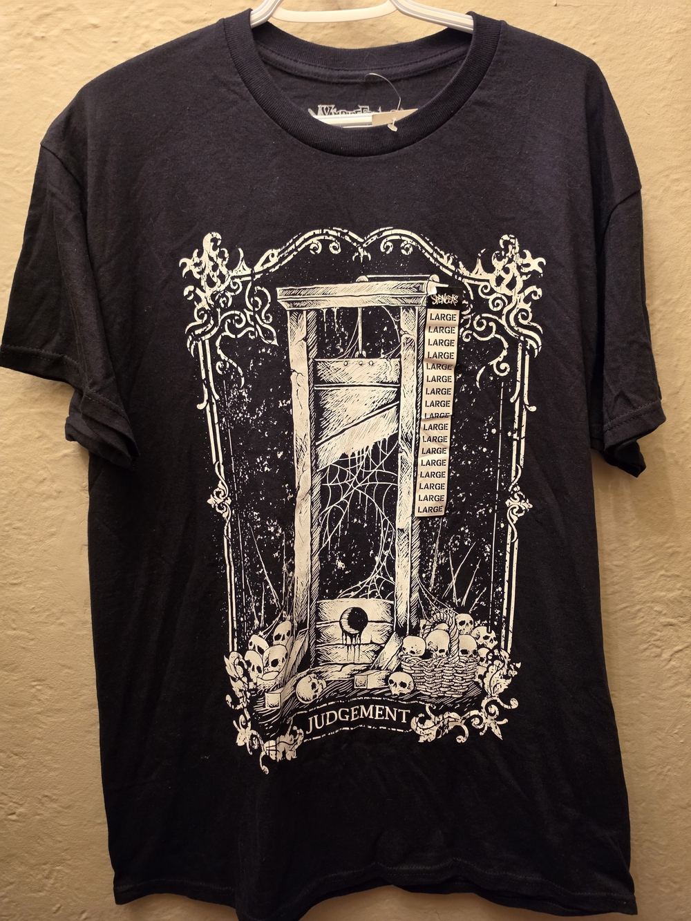 VampireFreaks Judgement Guillotine Tarot Tee L Goth Shirt NWT